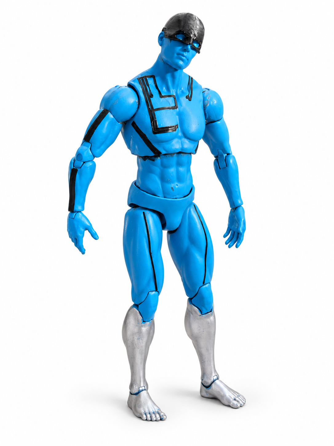 Custom articulated action figure fabricated and finished for production