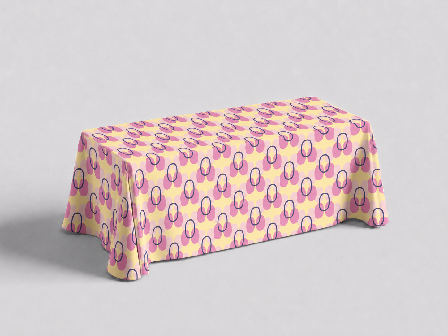 Custom tablecloth pattern mockup option three